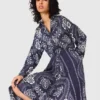 Maxi-jurk met bandana-print