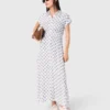 Maxi-jurk met jacquardprint