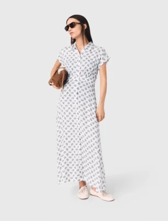 Maxi-jurk met jacquardprint