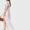 Maxi-jurk met jacquardprint