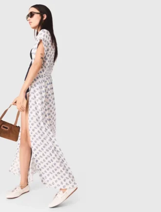 Maxi-jurk met jacquardprint