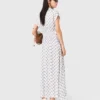 Maxi-jurk met jacquardprint
