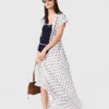 Maxi-jurk met jacquardprint