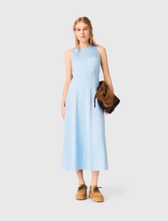 Maxi-jurk met open rug