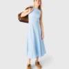 Maxi-jurk met open rug