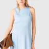 Maxi-jurk met open rug