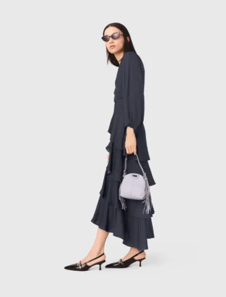 Maxi-jurk met ruches