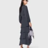 Maxi-jurk met ruches