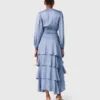Maxi-jurk met ruches