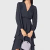 Maxi-jurk met ruches