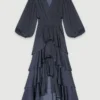 Maxi-jurk met ruches