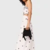Maxi-jurk met uitgesneden details en borduursels