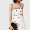 Maxi-jurk met uitgesneden details en borduursels