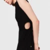 Maxi-jurk met uitsnijding in de taille