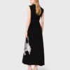 Maxi-jurk met uitsnijding in de taille