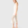 Maxi-jurk van gehaakt materiaal met strass