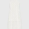 Maxi-jurk van gehaakt materiaal met strass