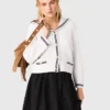 maxi-rok met contrasterende tailleband maxi-rok met contrasterende tailleband