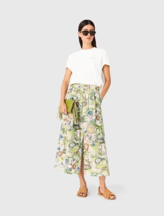 Maxirok met print en korte broek