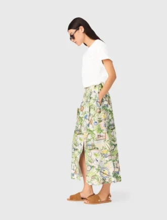 Maxirok met print en korte broek