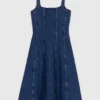 Midi-denimjurk