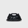 Milpli mini-clutch van gekraakt leer