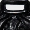 Milpli mini-clutch van gekraakt leer