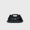 Milpli mini-clutch van gekraakt leer