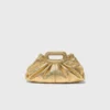 Milpli mini-clutch van metallic leer