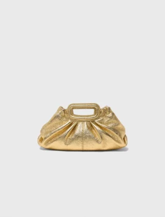 Milpli mini-clutch van metallic leer
