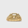 Milpli mini-clutch van metallic leer