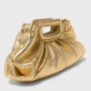 Milpli mini-clutch van metallic leer