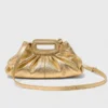 Milpli mini-clutch van metallic leer