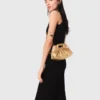 Milpli mini-clutch van metallic leer