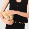 Milpli mini-clutch van metallic leer