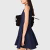 Mini-denimjurk met ruches