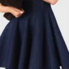 Mini-denimjurk met ruches