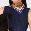 Mini-denimjurk met ruches