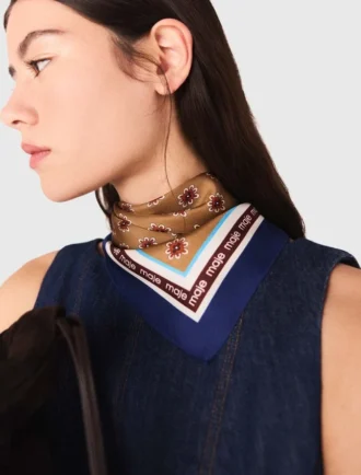 Bandana met bloemenprint