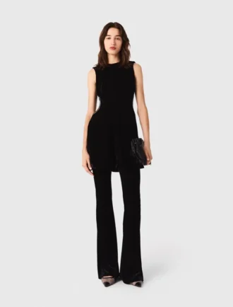 Mini-fluwelen jurk