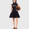 Mini gebreide babydoll-jurk