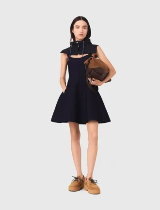 Mini gebreide babydoll-jurk