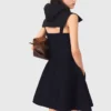 Mini gebreide babydoll-jurk