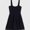 Mini gebreide babydoll-jurk