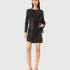 Mini-gebreide jurk met strass