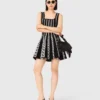 Mini-jacquard gebreide jurk