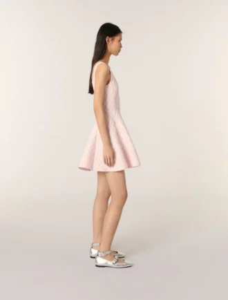 Mini-jacquard gebreide jurk