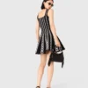 Mini-jacquard gebreide jurk