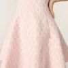 Mini-jacquard gebreide jurk