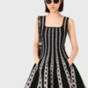 Mini-jacquard gebreide jurk
